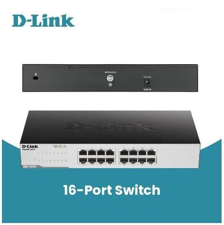D-Link 16-Port Ethernet Switch – Unmanaged Network LAN Switch Desktop & Rackmount