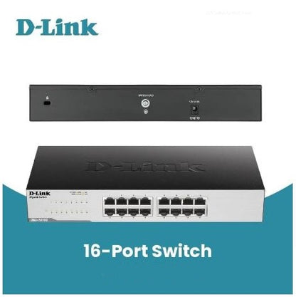 D-Link 16-Port Ethernet Switch – Unmanaged Network LAN Switch Desktop & Rackmount