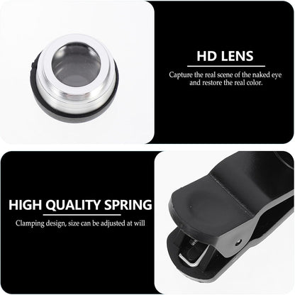3-in-1 Phone Camera Lens Kit – Fisheye, Macro & Wide Angle Lenses for Smartphones, Universal Clip-On Mobile Photography Kit, Easy Installation Compatible with All Devices