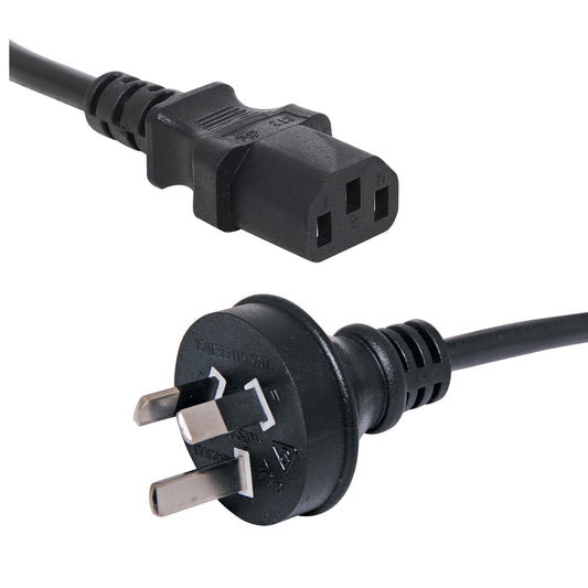 Computer Power Cable 3 Pin Australian Plug | Pure Copper Branded AU Power Cord for PC Monitor UPS – Premium Quality