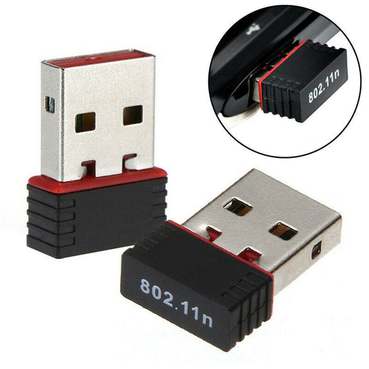 📶 Wireless USB 2.0 WiFi Adapter – 300Mbps 802.11N High Speed Network Dongle