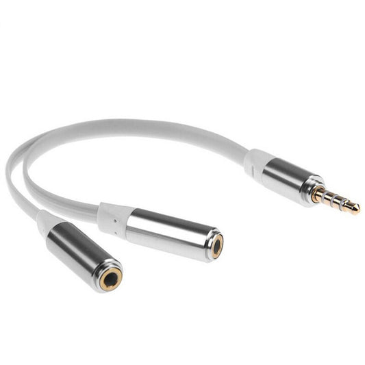 3.5mm AUX 1 Male to 2 Female Spliter Wire 3.5 Jack Audio Splitter Cable Headphone Earphone Speaker Stereo AUX Adapter Cable Cord