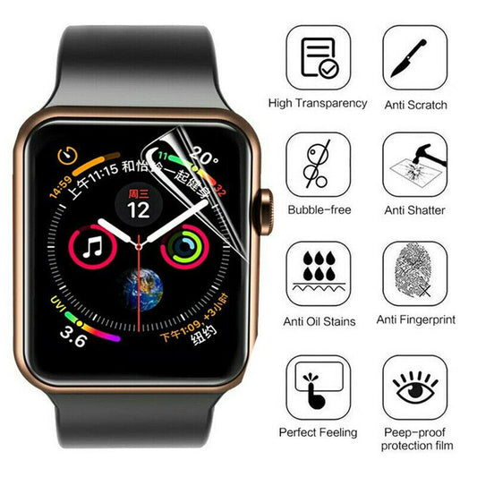 2 Pcs 41mm Universal Smart Watch Soft Hydrogel Screen Protector (36mm x 29mm) – HD Clear Flexible TPU Film Guard for Smartwatch Display Protection