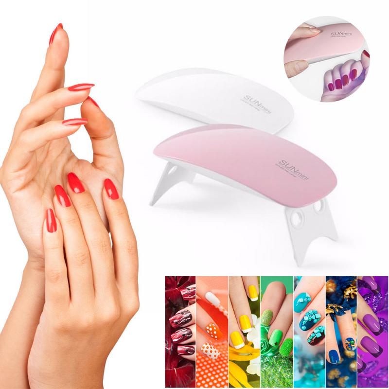 SUN Mini Nail Dryer LED/UV Lamp – USB-Powered Gel Varnish Curing Machine for Home Nail Art USB Nail Lamp