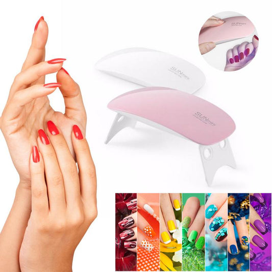 SUN Mini Nail Dryer LED/UV Lamp – USB-Powered Gel Varnish Curing Machine for Home Nail Art USB Nail Lamp