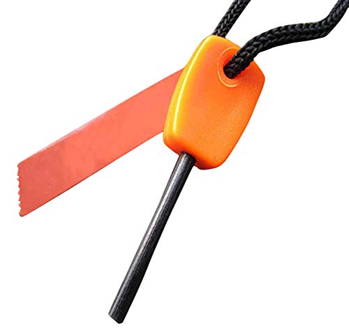 Mini Survival Fire Steel Flint Magnesium, for Outdoor Use (Red,and Orange color Camping  Firesteel