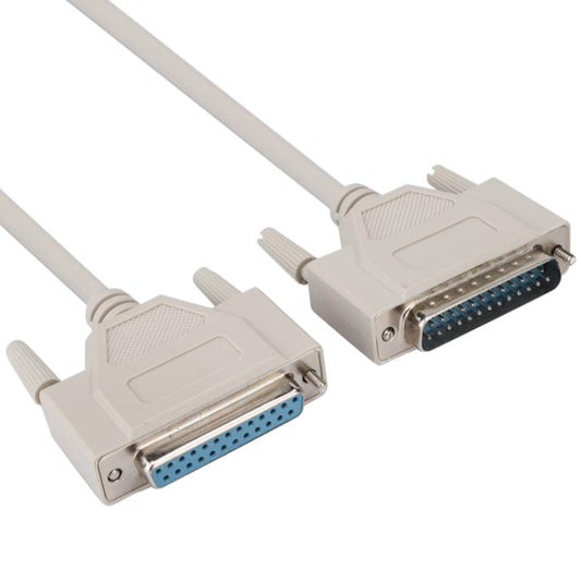 DB25 Male to Female Serial Extension Cable – 25 Pin Printer Copier Data Cable, High Speed DB25 M/F Extension Lead