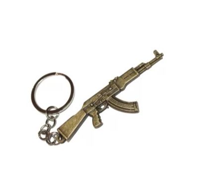 AK-47 Alloy Keychain Key Ring Unisex Colorful Cast Key Holder