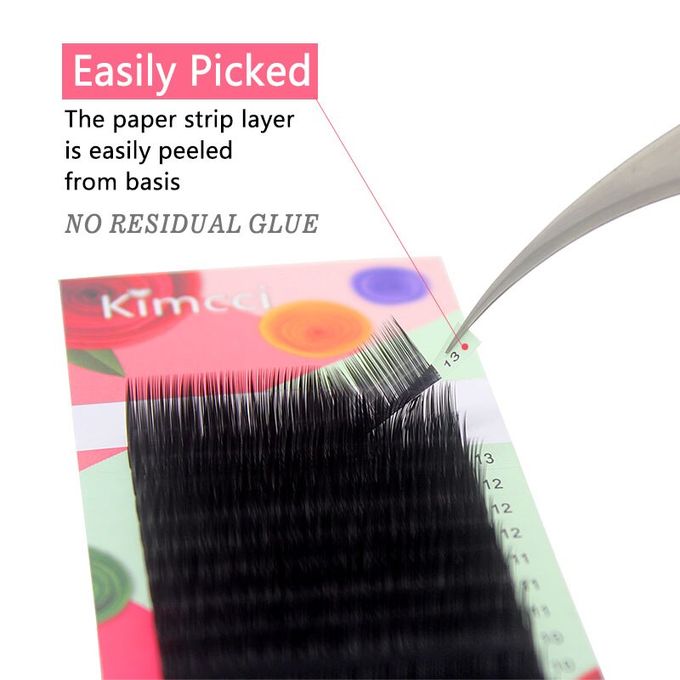 Kimcci 7-15mm Mix Mink Silk Lash Professional Eyelash Thickness: 0.10mm , Curl:C