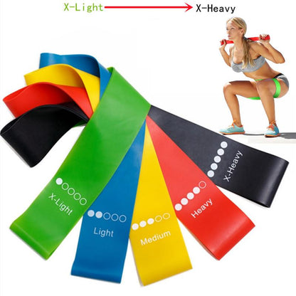 5 Pcs Set A Quality With Bag  Exercise Fitness Bands For Legs And Butt Gym Strength Training Rubber Stretch Loops Bands Fitness Cross Fit Equipment Yoga Belt Exercise Pull Rope Elastic Bands For Fit Home Gym