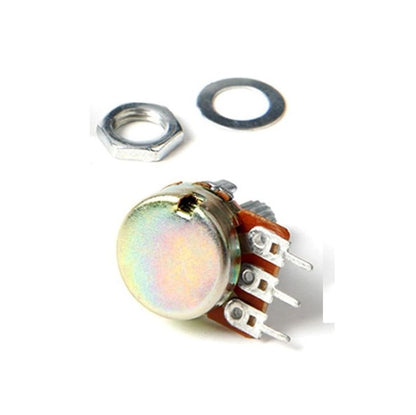 B10K 10K Ohm Rotary Potentiometer Switch – Single Linear Taper 3-Pin Adjustable Dimmer Wall Control Knob