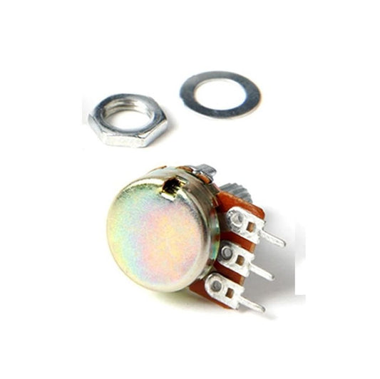 B10K 10K Ohm Rotary Potentiometer Switch – Single Linear Taper 3-Pin Adjustable Dimmer Wall Control Knob