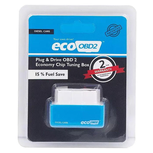 OBD2 Fuel Saver Eco Device for Diesel Engine Cars, Trucks, Generators & Machinery | 16-Pin OBD II Plug & Play Diagnostic Port Accessory | Blue