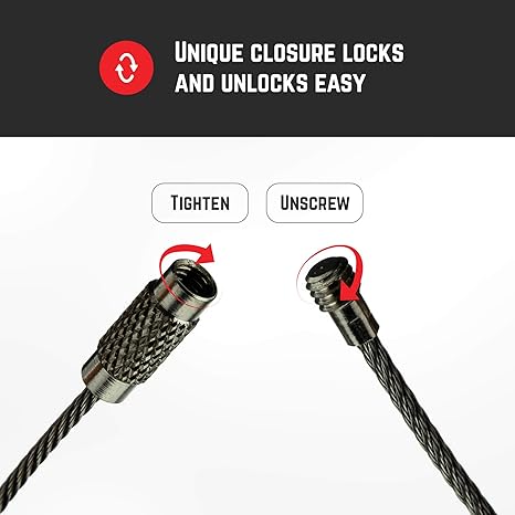 Baby Flower Key Ring Keychain Aircraft Cable Wire Stainless Steel Gear Black Nickel 6 Inch Dia 1.5mm) 1piece