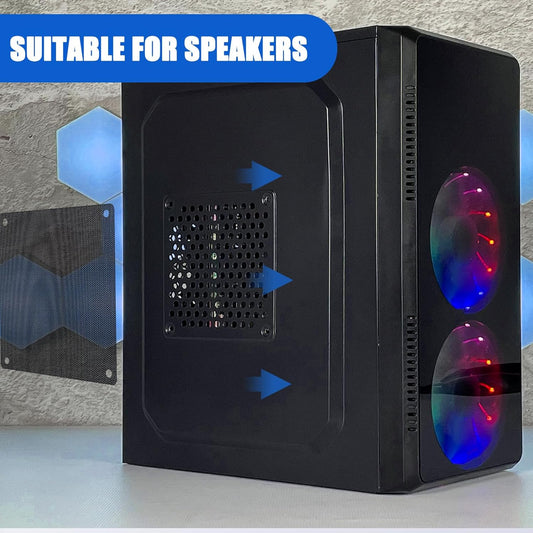 120mm PC Fan Filter – PVC Black Dustproof Computer Cooler Mesh Cover with screw