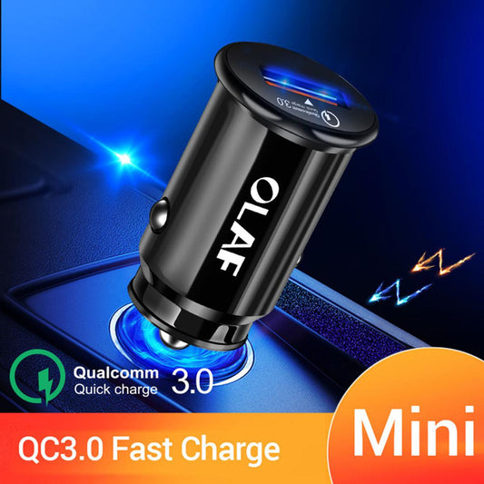 OLAF 3.1A Car Vehicle Single USB Port Charger QC3.0 Mobile Phone Quick Charge