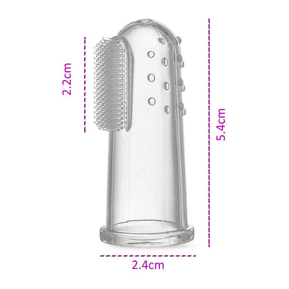 1Pcs Baby Kids Finger Toothbrush with case Silicone Soft Safe Gum Brush Children Teeth Clear Massage Deciduous Baby Training Tooth Brush