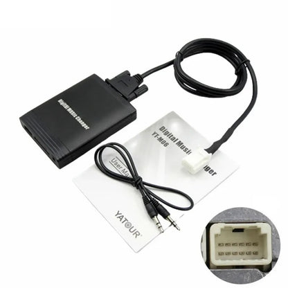 YATOUR Car MP3 Player, USB SD AUX Digital Music Changer Interface, CD Changer Adapter (6+6Pin) for Toyota and Lexus models, Corolla