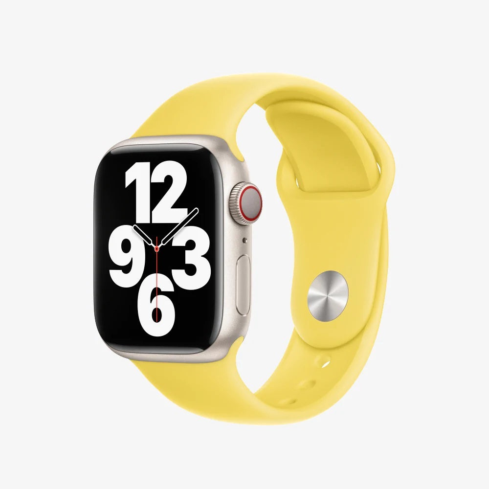 ⌚ New Fashion Colorful Sport Band for iWatch  42mm / 44mm / 45mm | Lemon Zest
