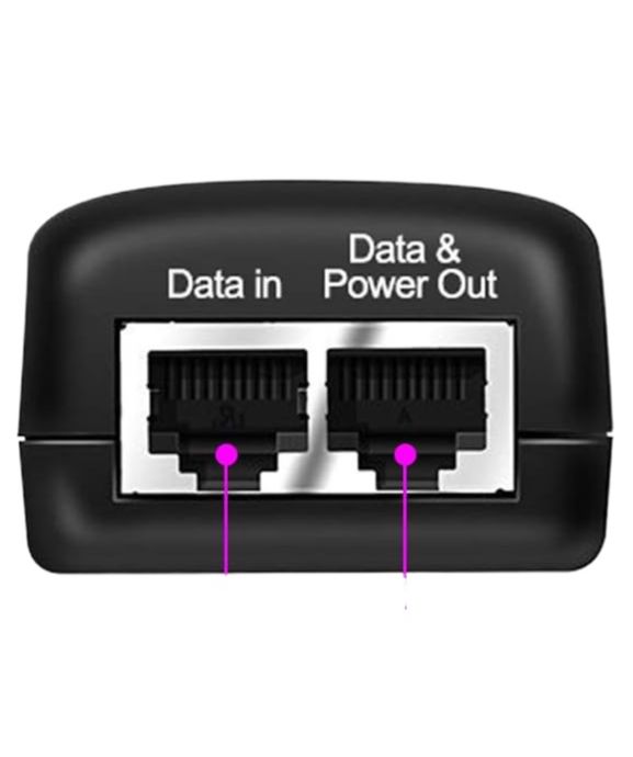 48V Gigabit Power Over Ethernet POE Injector, 24W Wall PoE Adapter,100/1000Mbps