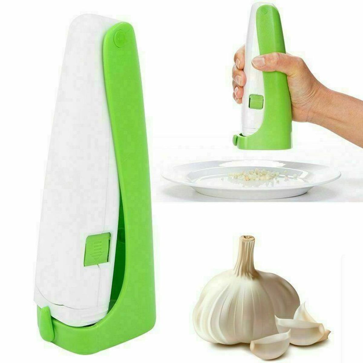 Professional Garlic Cuber Progressive, Manual Garlic Cuber Professional Garlic Cutter Garlic Mincer Squeeze Cuber Slicer Vegetable Kitchen Tool