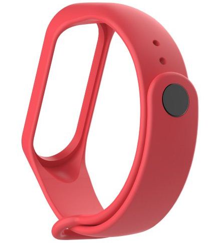 Mi Band 3 / 4 - Rose Red  A One World Premium Quality Color Full Fashion Strap Soft Silicone ( Host Not Included)