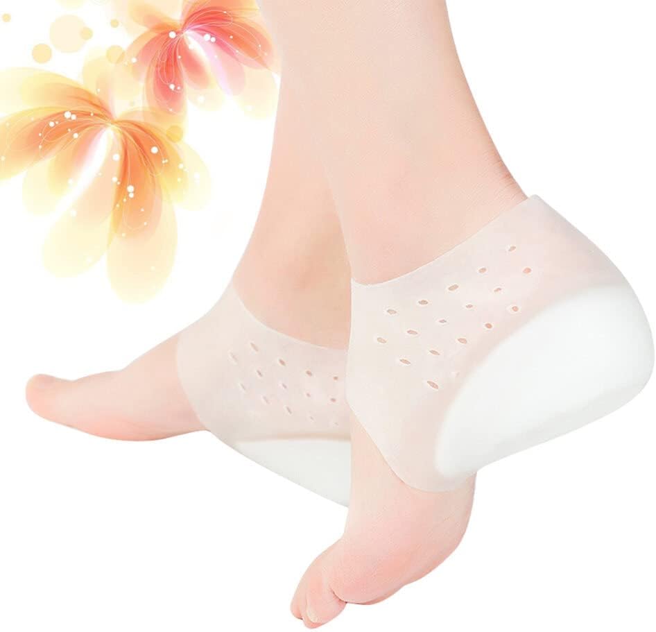 4 cm Invisible Height Increase Silicone Sock Gel Heel Pads Hi Qulity Orthopedic Arch Support Heel Cushion Insoles 4cm Unisex dropshippg
