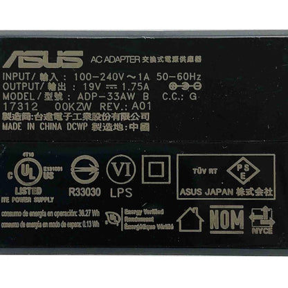 🔌 Genuine AC/DC Wall Adapter  33W | 19V 1.75A | 4.0 mm × 1.0 mm Pin Model: AD890326