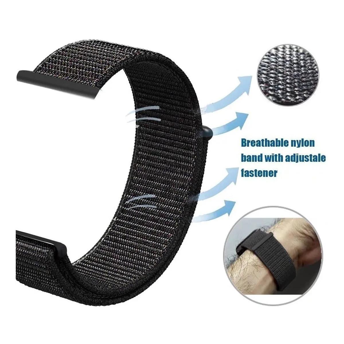 20mm Universal Nylon Strap for Smartwatch Stylish and easy to use with pins