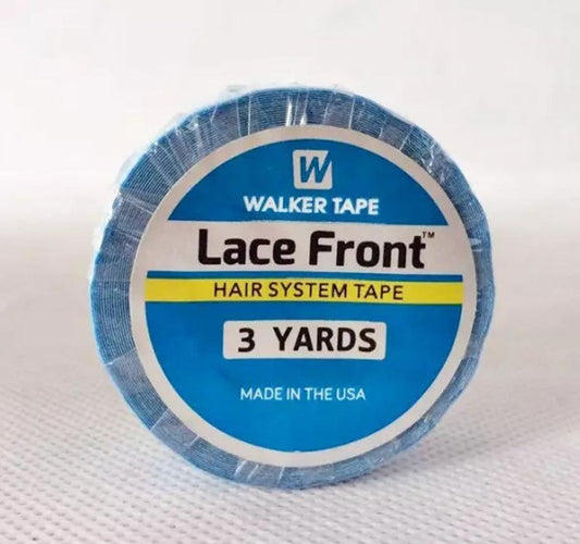 Hair Extensions Tape Walker Double Sided Roll Tapes Stickers Adhesive for Men Hair System Replacement Toupee Hair Extension Wig Bundles Hair Weave Closure(3 Yards 0.9cm 1 roll Made In USA) "Lace Front Support"