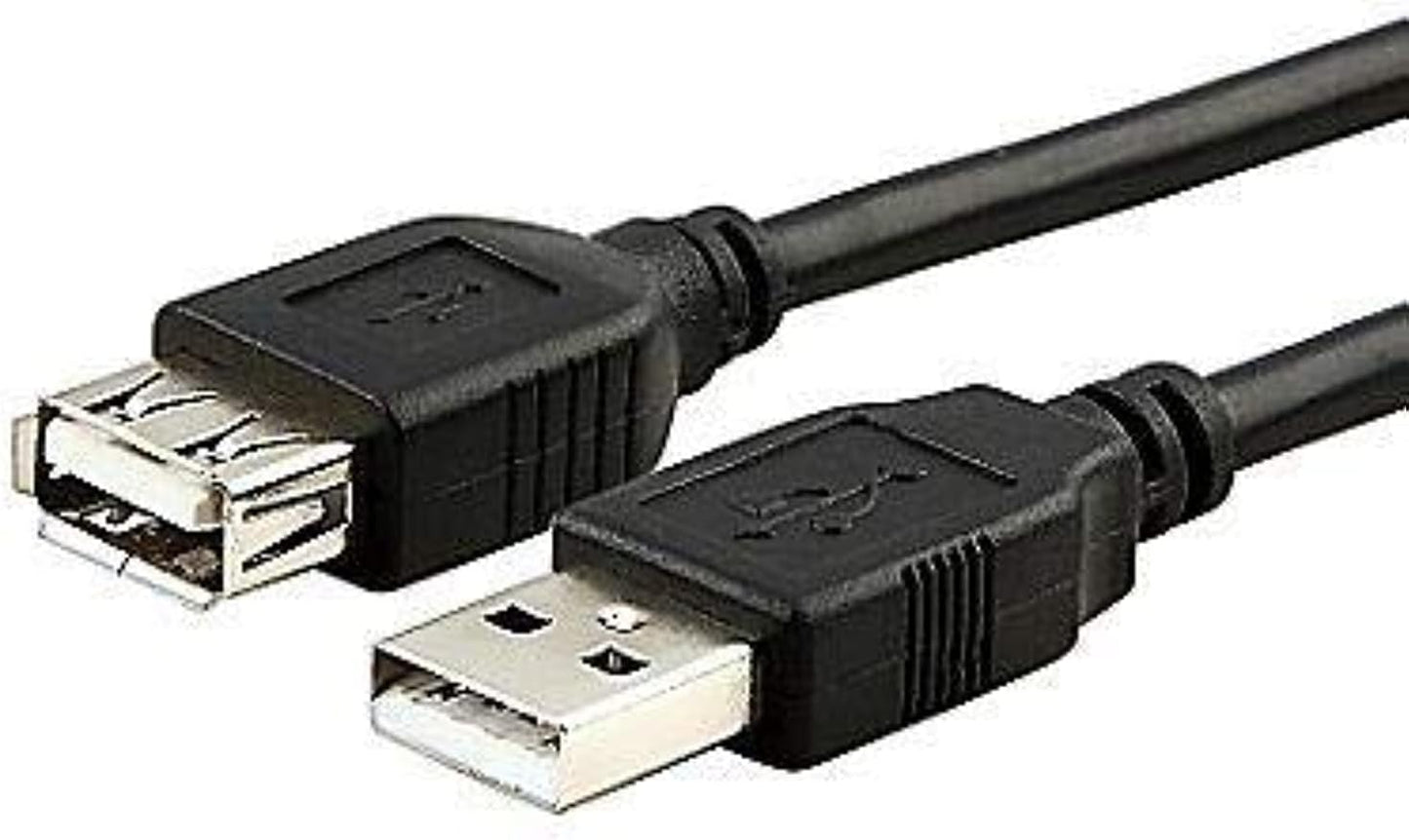 High-Speed 2.5 m USB A Extension Cable – Male to Female, Black