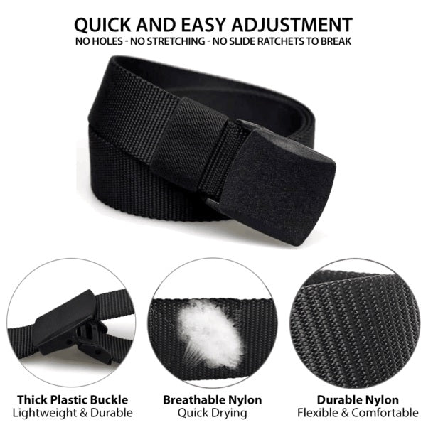 Belt Soft Breathable Fabric Plastic Buckle hi Quality Adjustable length 42-inch