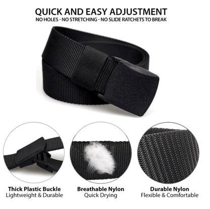 Belt Soft Breathable Fabric Plastic Buckle hi Quality Adjustable length 42-inch