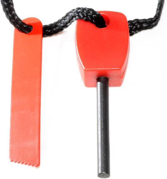 Mini Survival Fire Steel Flint Magnesium, for Outdoor Use (Red,and Orange color Camping  Firesteel