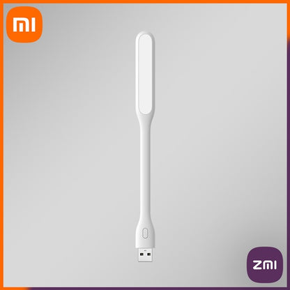 Xiaomi Zmi LED light White USB Light 10 LED Dimmable Bendable Portable Study Reading Light Power Bank Laptop Computer Night Gaming Sleeping torch roshane Car Gadget