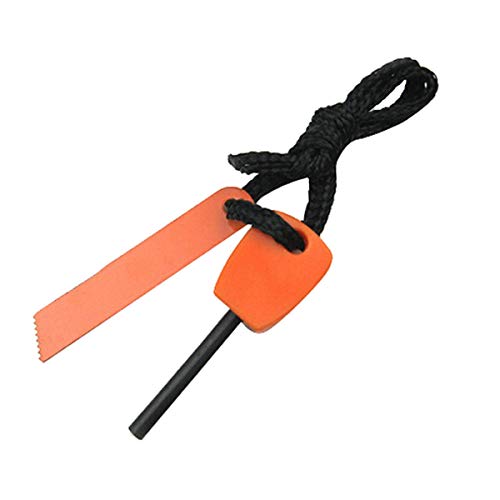 Mini Survival Fire Steel Flint Magnesium, for Outdoor Use (Red,and Orange color Camping  Firesteel
