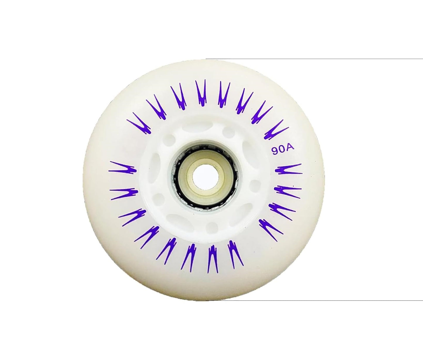 (1 Piece) 80mm LED Inline Skate Replacement Wheel 90A – Multicolor Light-Up Rollerblade Wheel for Inline Skates & Roller Skates