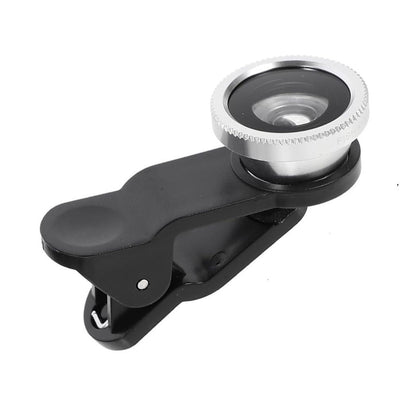 3-in-1 Phone Camera Lens Kit – Fisheye, Macro & Wide Angle Lenses for Smartphones, Universal Clip-On Mobile Photography Kit, Easy Installation Compatible with All Devices