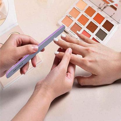 Professional Dual-Grit Nail File 100/180 – 17.8cm Salon-Grade Manicure & Pedicure Nail Buffer