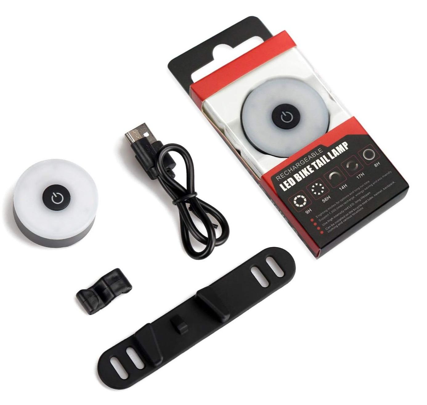 High Quality USB Rechargeable Rear Bike Light – LED Bicycle Tail Safety Light Waterproof Cycling Lamp