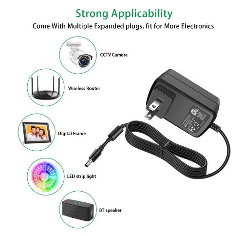 **⚡ 24V 1A Power Supply Adapter  DC Output • 5.5mm × 2.1mm Plug • Universal Switching Adapter**