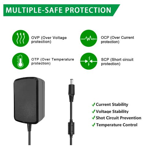 **⚡ 24V 1A Power Supply Adapter  DC Output • 5.5mm × 2.1mm Plug • Universal Switching Adapter**