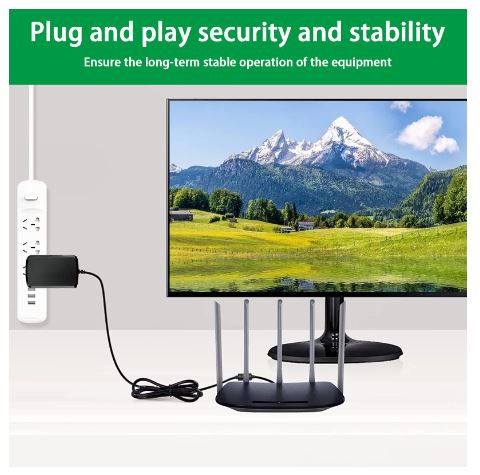 **⚡ 7.5V 1A AC/DC Adapter Charger  Universal Power Supply • 3.5mm DC Pin • Battery Charger**