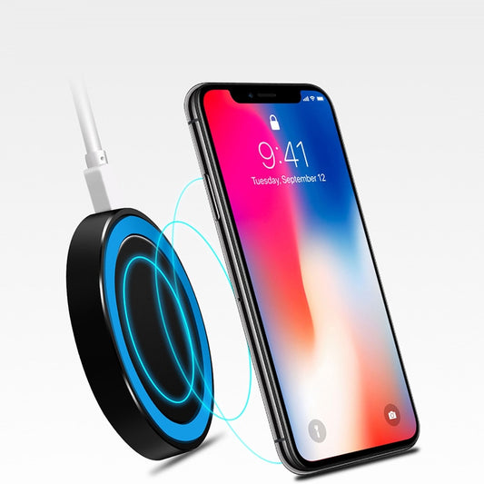 Universal Mini Portable Wireless Charging Pad DC 5V 1500mA | Fast Qi Wireless Charger for iPhone Samsung in Pakistan