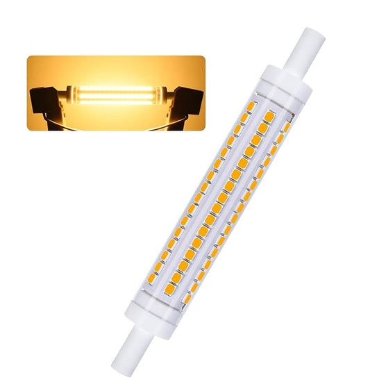 R7S LED 118mm Bulbs,10W Warm White 2700K 1100 Lumens Replaces 100W Halogen Bulbs, for Uplighters, Reading Lamps, Non-Dimmable, AC 230V Floodlight
