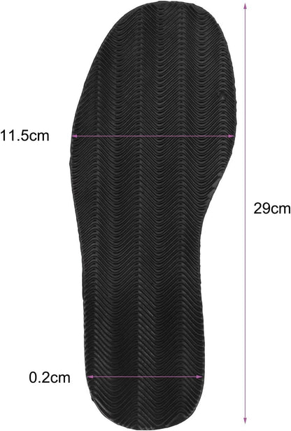 Shoe Soles,1 Pair DIY Stick On Full Soles Heel Shoe Repair Anti-Slip Grip-Rubber Insoles,Rubber Soles for Shoe Repair 29X11.5X0.2 cm