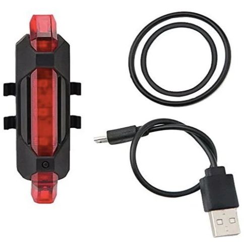 Bicycle Lights, 5 Sharp LED,Long Back Up, Premium A One Quality, Outdoor waterproof strobe emergency LED lights, 4 flash modes, USB charging, portable car safety bicycle lights