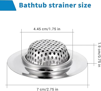 1pcs Stainless Steel Sink Strainer Bathroom Kitchen HEAVY DUTY Wholesale