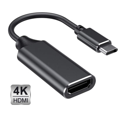 USB C to HDMI 4K Adapter for Apple (Thunderbolt 3 Compatible) with Video Audio Output for  2018/2017/2016,  Note 9/S9/Note 8/S8,  Mate 20 and More (Black)