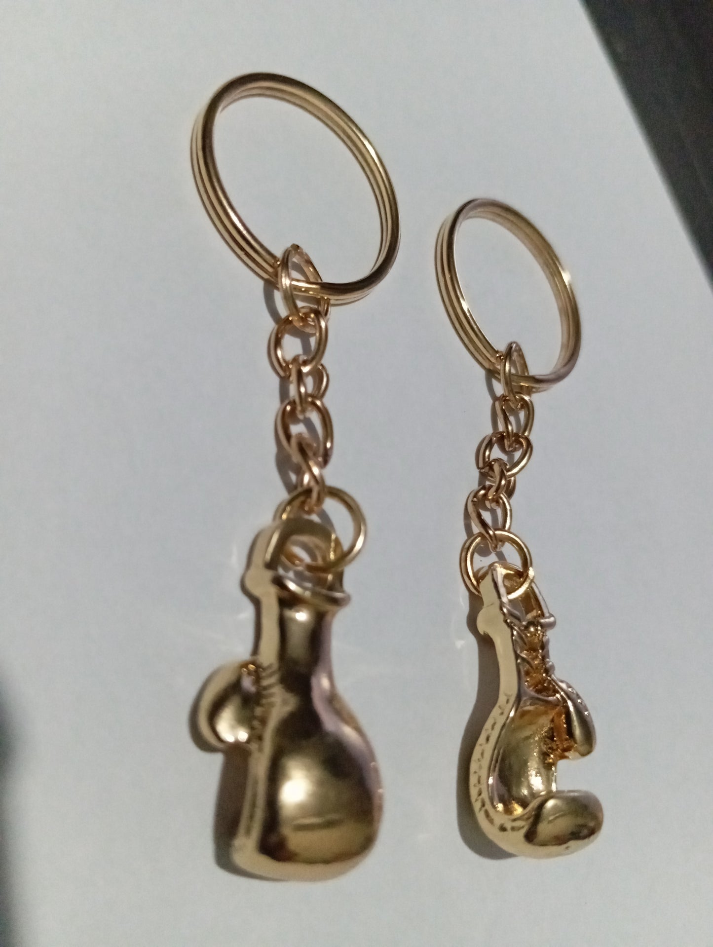 🥊 3D Metal Golden Boxing Gloves Keychain  Fashion Decorative Keyring | Gift Item